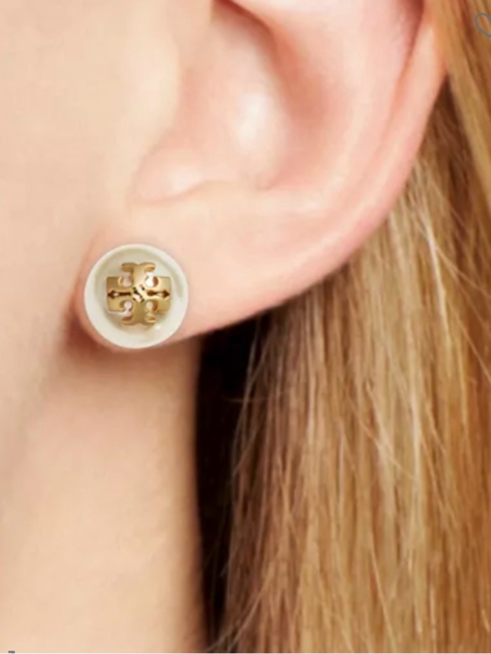 Tory Burch MOONDANCE PEARL STUD EARRINGS New